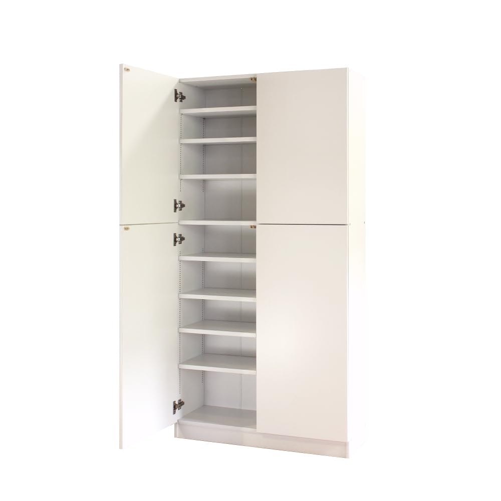 Amazon.co.jp: MiHAMAの家具 本棚 大容量 扉付き 頑丈 壁面 収納